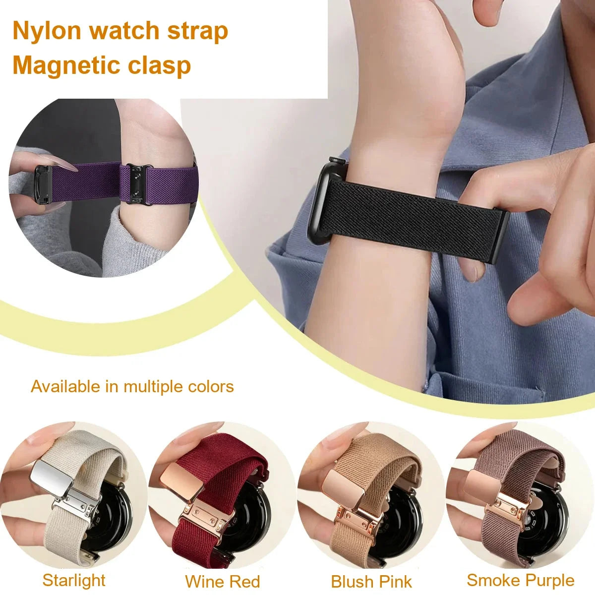 Garmin Braided Nylon Watch Band - Adjustable Strap
