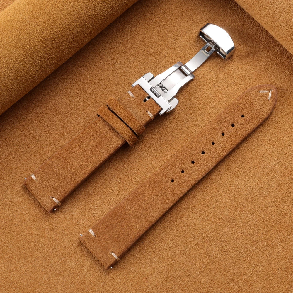 Motorola Moto Watch Vintage Suede Band with Butterfly Clasp