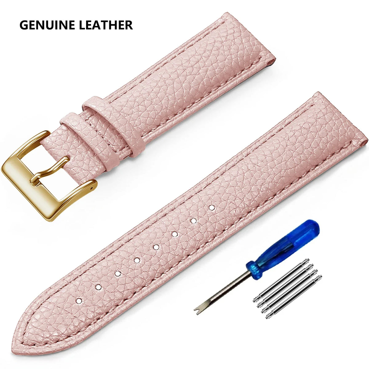 OnePlus Watch Grained Leather Band, Spring Bars & Tool