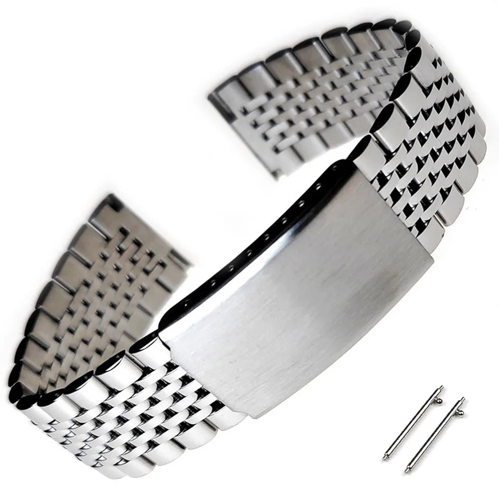 Samsung Galaxy Watch 7, 6, 5, 4 & FE Beads of Rice Steel Bracelet
