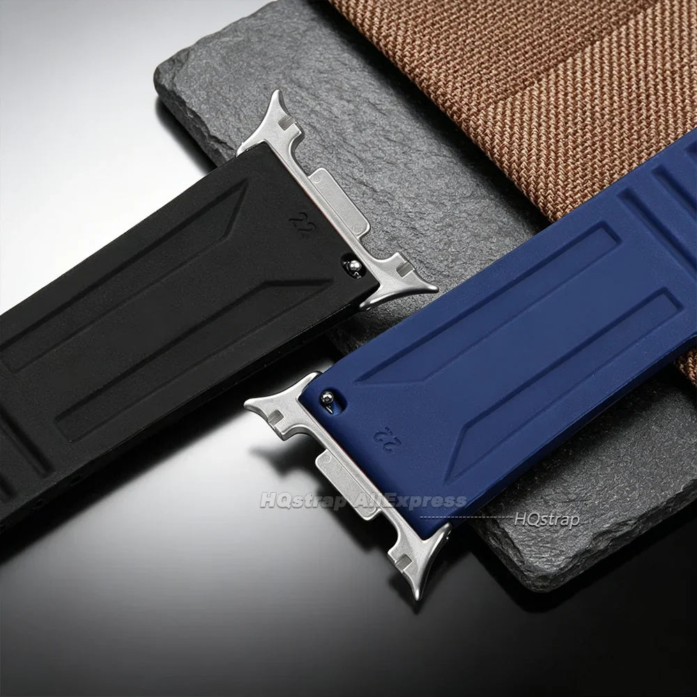 Samsung Galaxy Silicone Sport Watch Band - Watch8/Watch8 Classic/Watch9 Waterproof Buckle