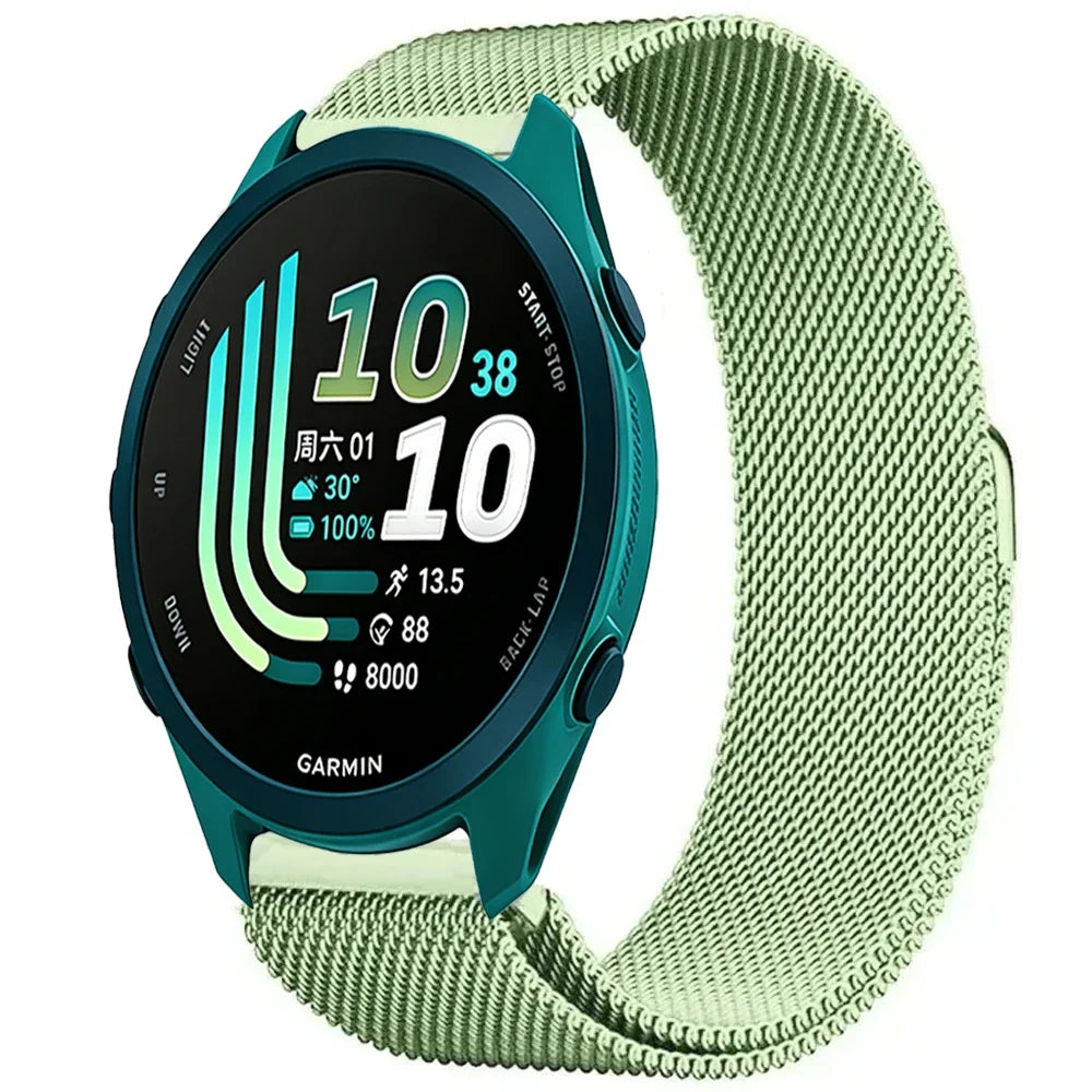 Garmin Milanese Smartwatch Band - Magnetic Metal Strap