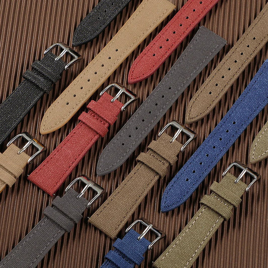 Huawei Watch & Watch GT Slim Canvas Band with Leather Lining