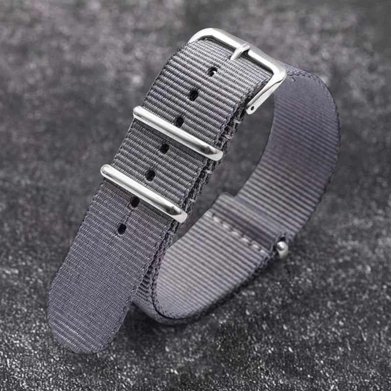 Polar Nylon Watch Strap Canvas Band, Unisex, Durable Pin Buckle Wristband