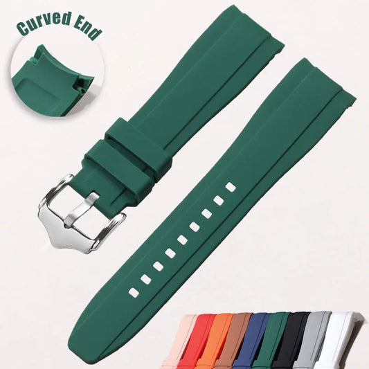 Polar Silicone Watch Band For Polar Smartwatch, Curved End, Unisex, Waterproof