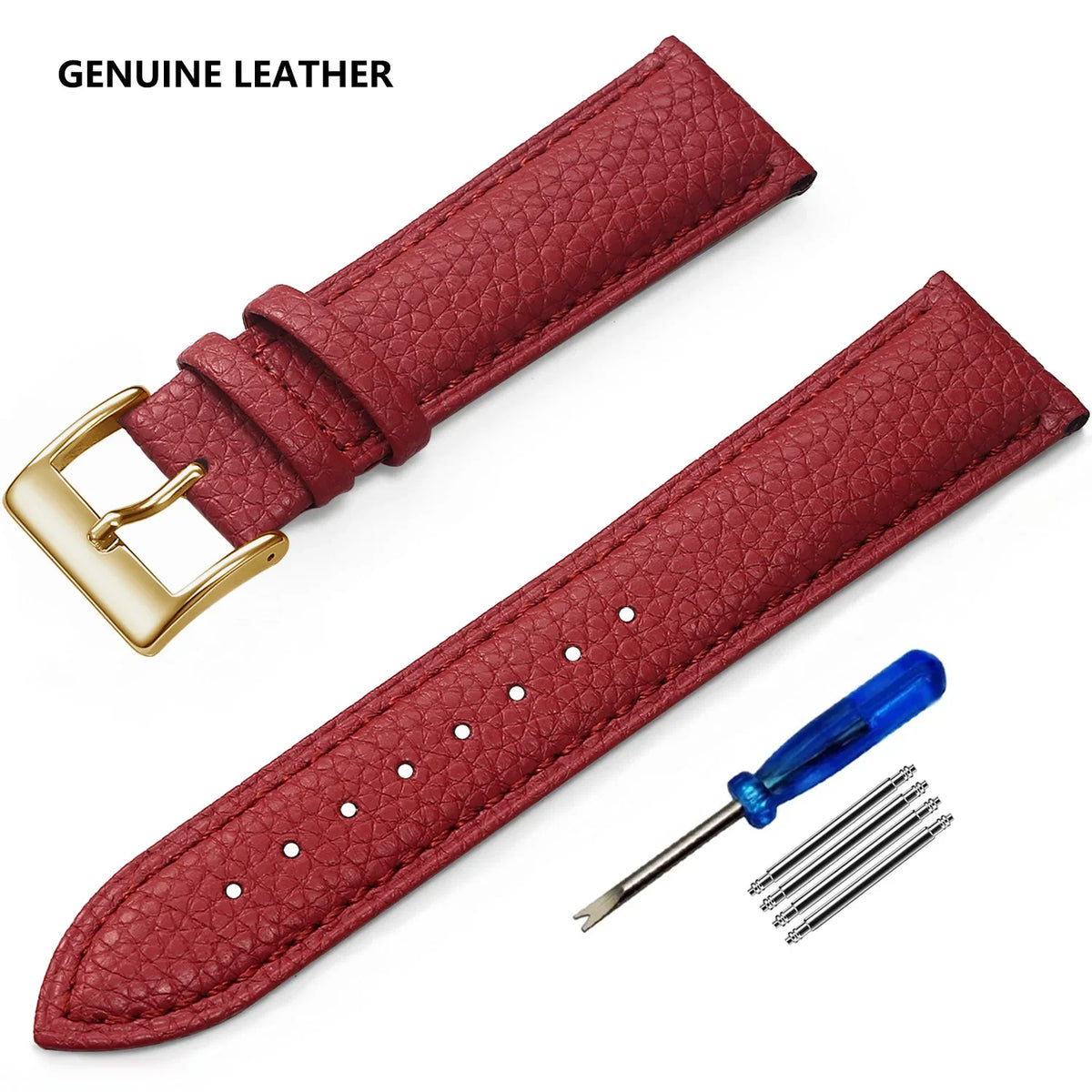 OnePlus Watch Grained Leather Band, Spring Bars & Tool