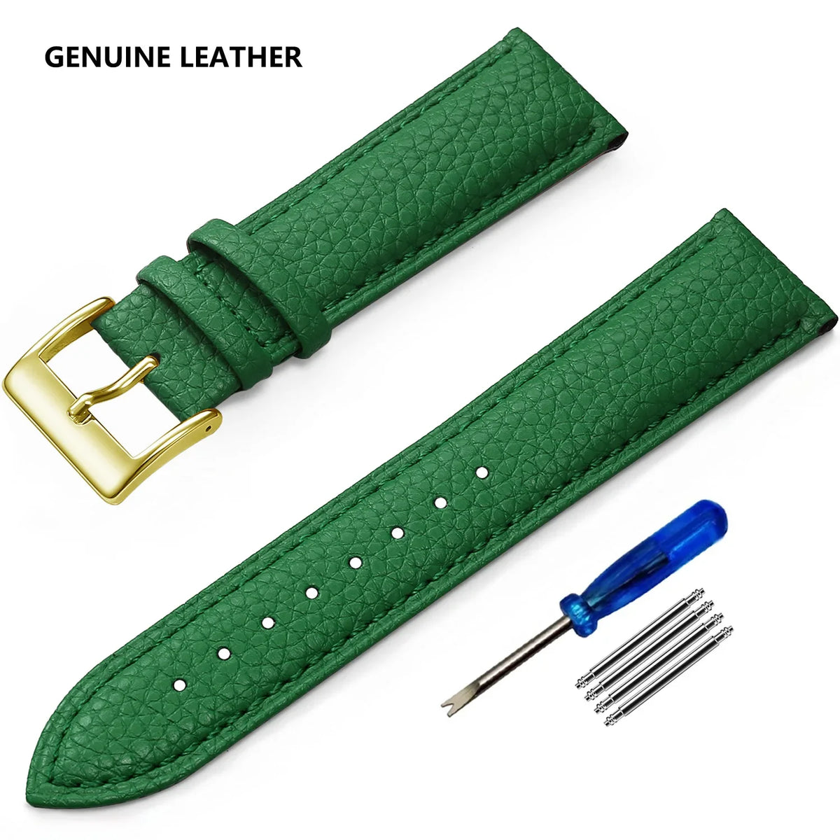 OnePlus Watch Grained Leather Band, Spring Bars & Tool