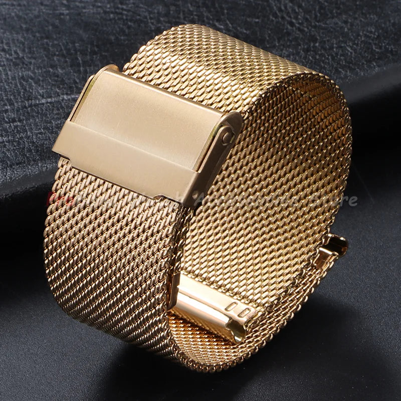 TicWatch Pro 5, Pro 3 & E3 Milanese Mesh Band with Sliding Clasp