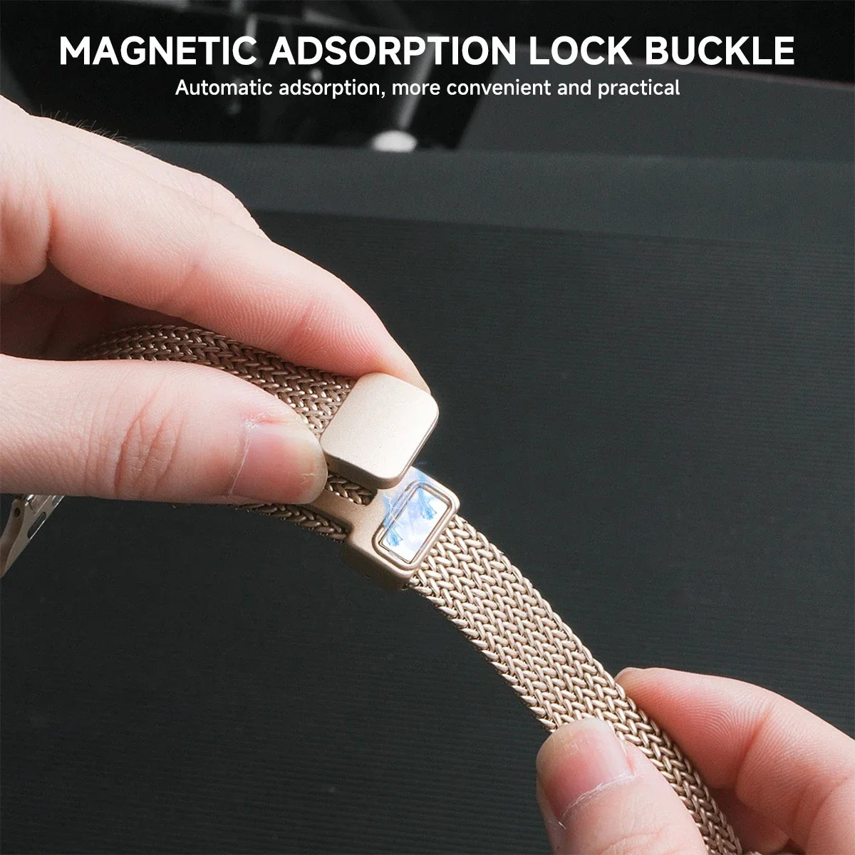 Samsung Galaxy Watch 7, 6, 5, 4 & FE Slim Magnetic Metal Mesh Band