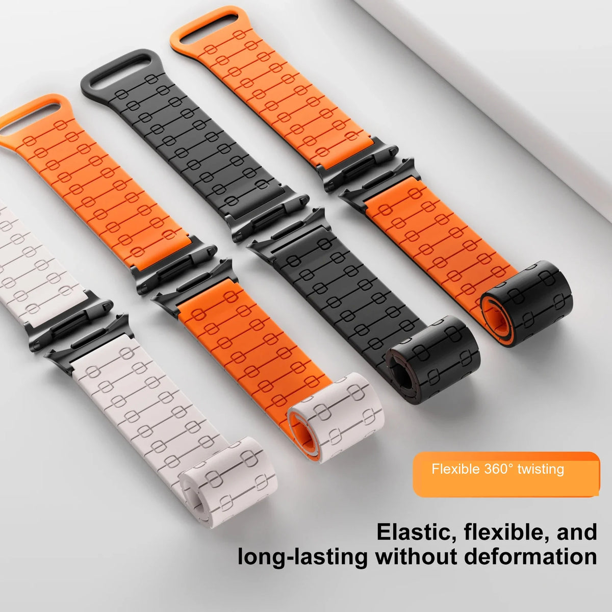 Samsung Galaxy Silicone Link Watch Band – Magnetic for Ultra/Ultra2/Watch8/Watch8 Classic/Watch9