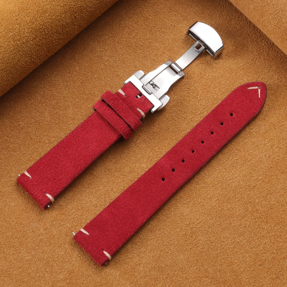 OnePlus Watch Vintage Suede Band with Butterfly Clasp