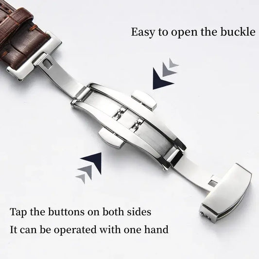 Samsung Galaxy Watch Leather Strap - Premium Classic Design