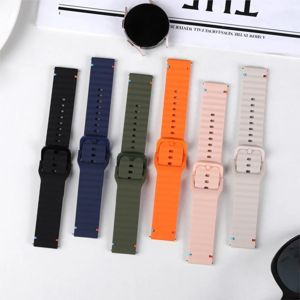 Motorola Moto Smartwatch Silicone Watch Band - Wave Suture Sports Strap