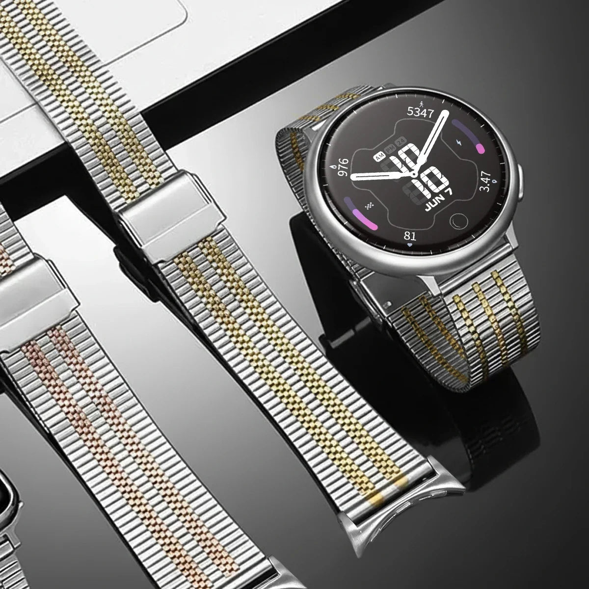 Google Pixel Watch Stainless Steel Seven-Bead Band
