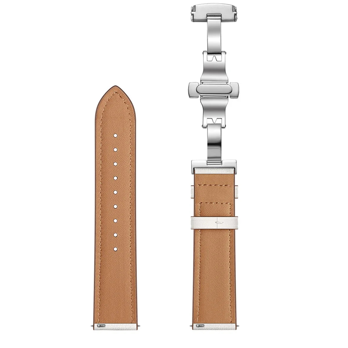 Google Pixel Watch 3/4 45mm Leather Butterfly Buckle Band
