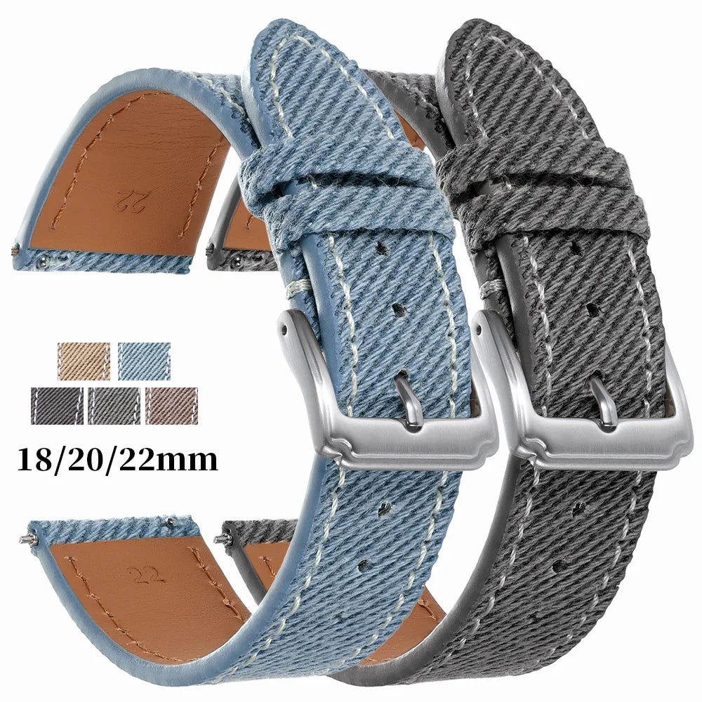 OnePlus Watch Denim Band with Leather Lining