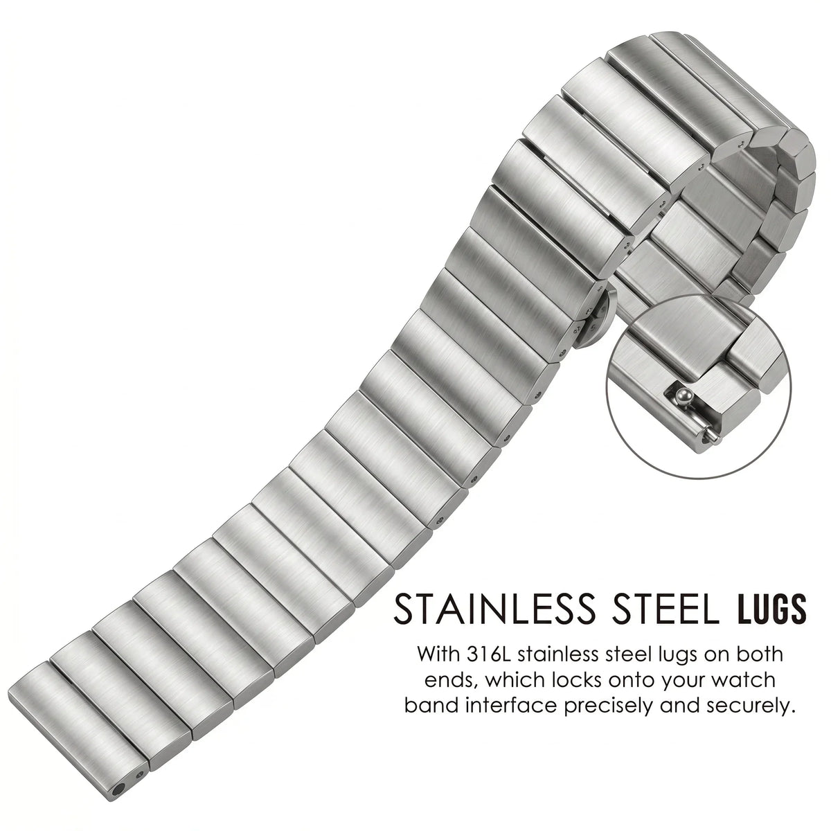 OnePlus Watch Brushed Stainless Steel Bracelet