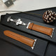 silver button brown