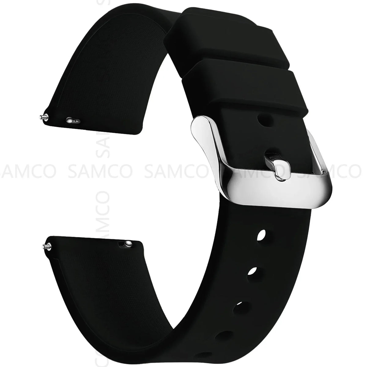 Samsung Galaxy Watch 7, 6, 5, 4 & FE Curved-End Silicone Band