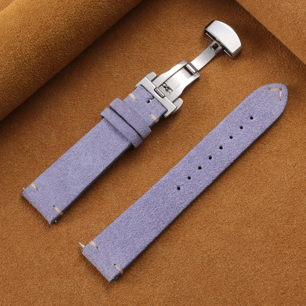 Motorola Moto Watch Vintage Suede Band with Butterfly Clasp