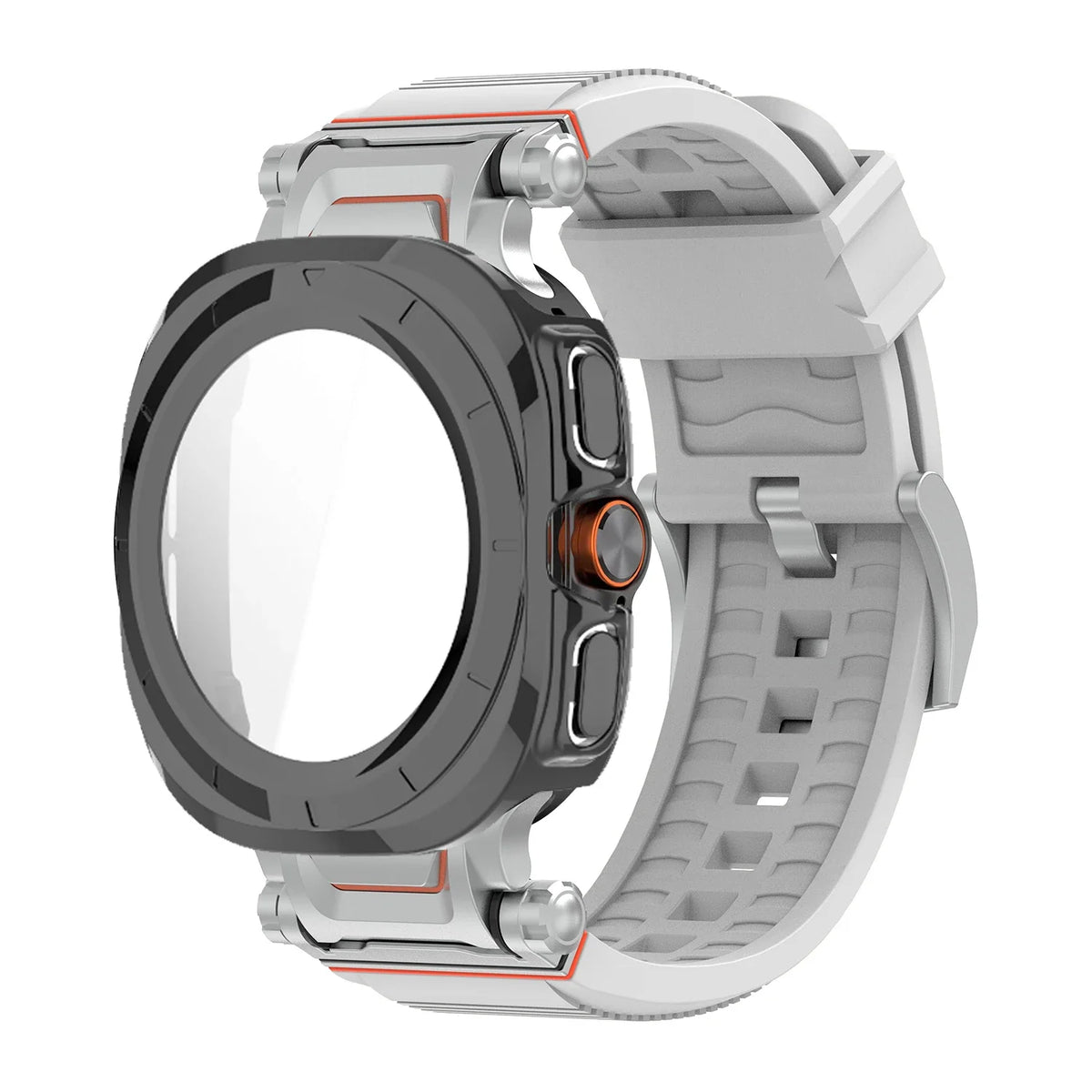 Samsung Galaxy Ultra/Ultra2 Silicone Sport Watch Band - Acrylic Case