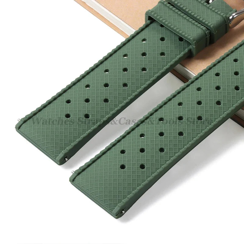 Samsung Galaxy Watch 7, 6, 5, 4 & FE Tropic-Style Silicone Band
