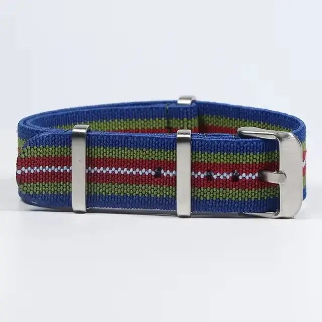 Amazfit Bands Nylon Military Parachute Style Watch Strap Blue Red