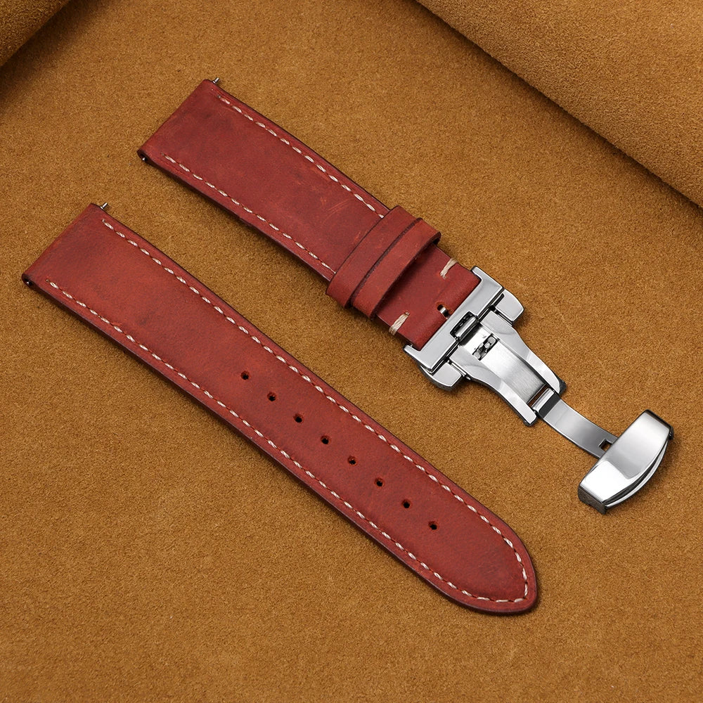 Huawei Watch & Watch GT Calfskin Butterfly Clasp Band