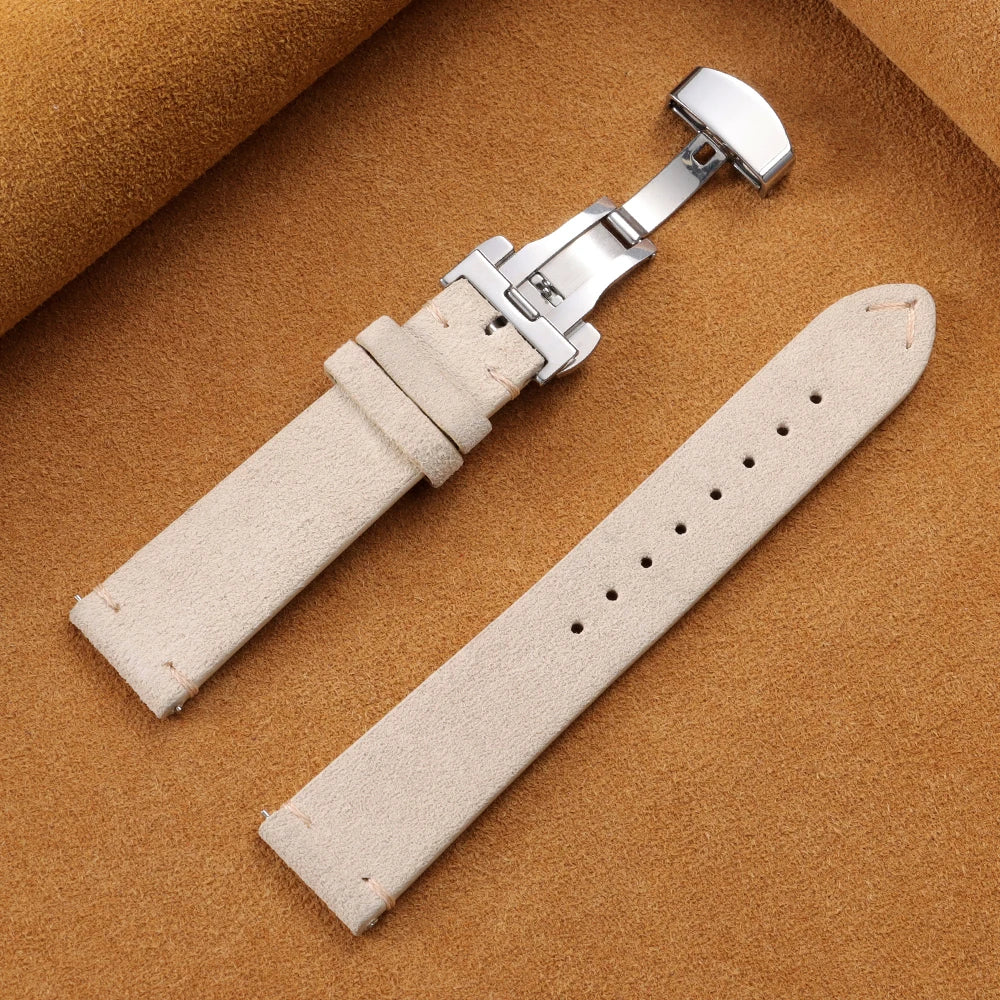 Motorola Moto Watch Vintage Suede Band with Butterfly Clasp