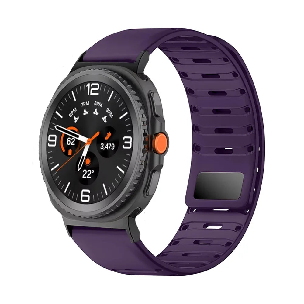 Samsung Galaxy Silicone Watch Band - Magnetic Watch8/Watch8 Classic/Watch9/Ultra/Ultra2