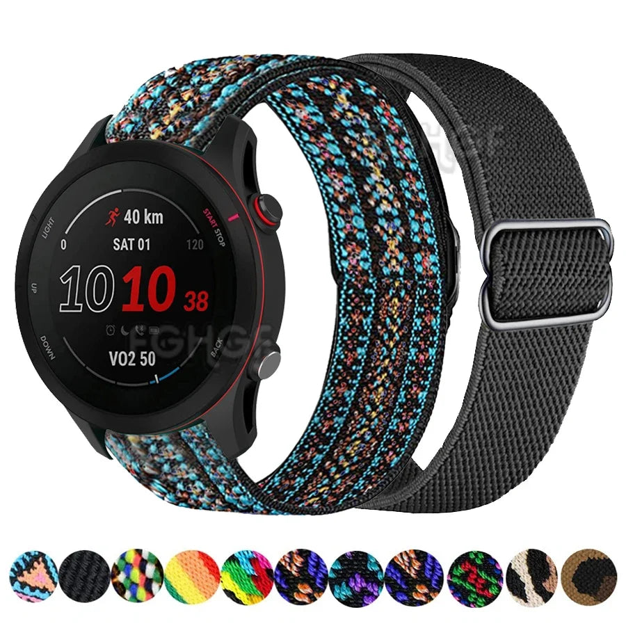 Garmin Elastic Nylon Smartwatch Band - Stretch Strap