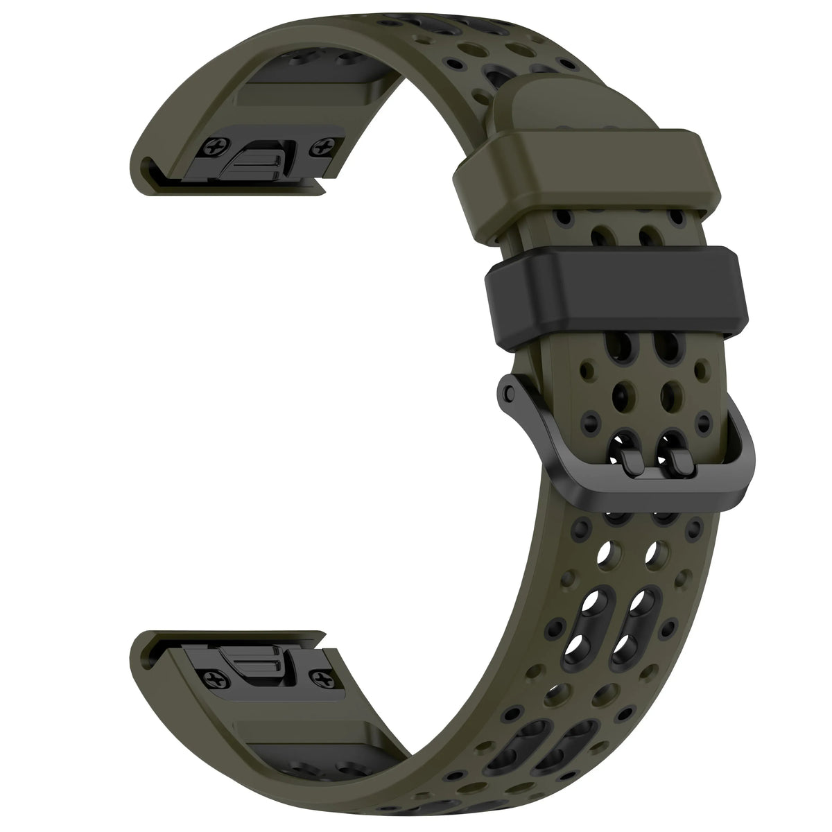 Garmin Two-Tone Silicone Smartwatch Band - QuickFit Sport Strap