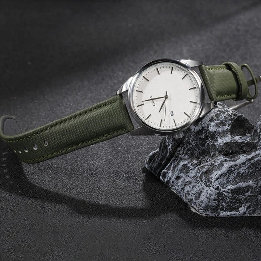 Polar Quick Release Watch Bands - Canvas Leather Strap, Unisex