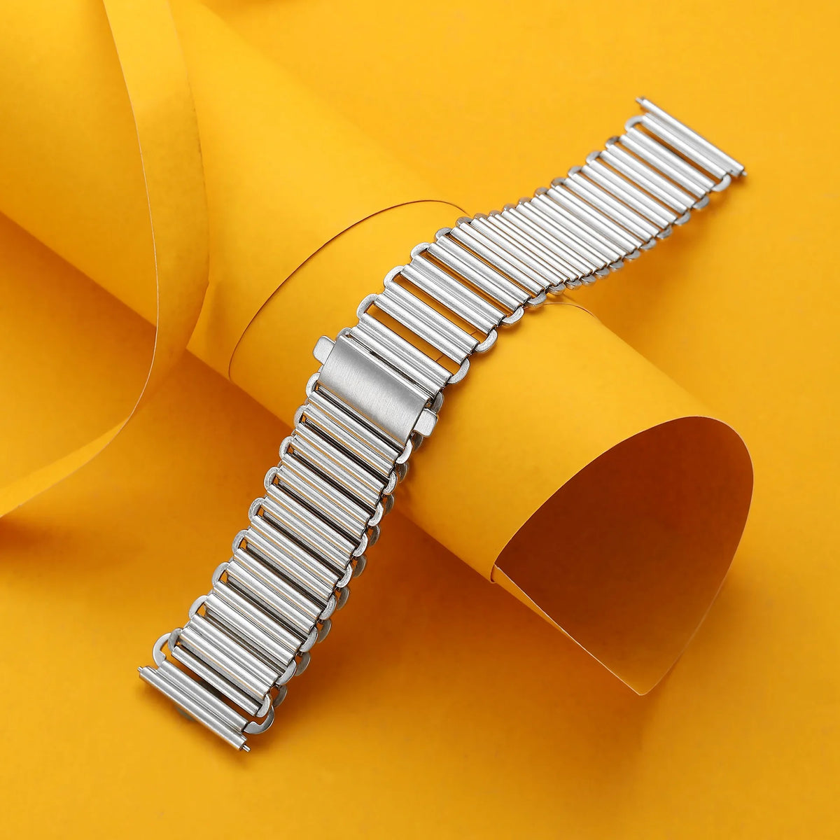 TicWatch Pro 3, E3 & GTH Vintage Ladder Link Steel Bracelet
