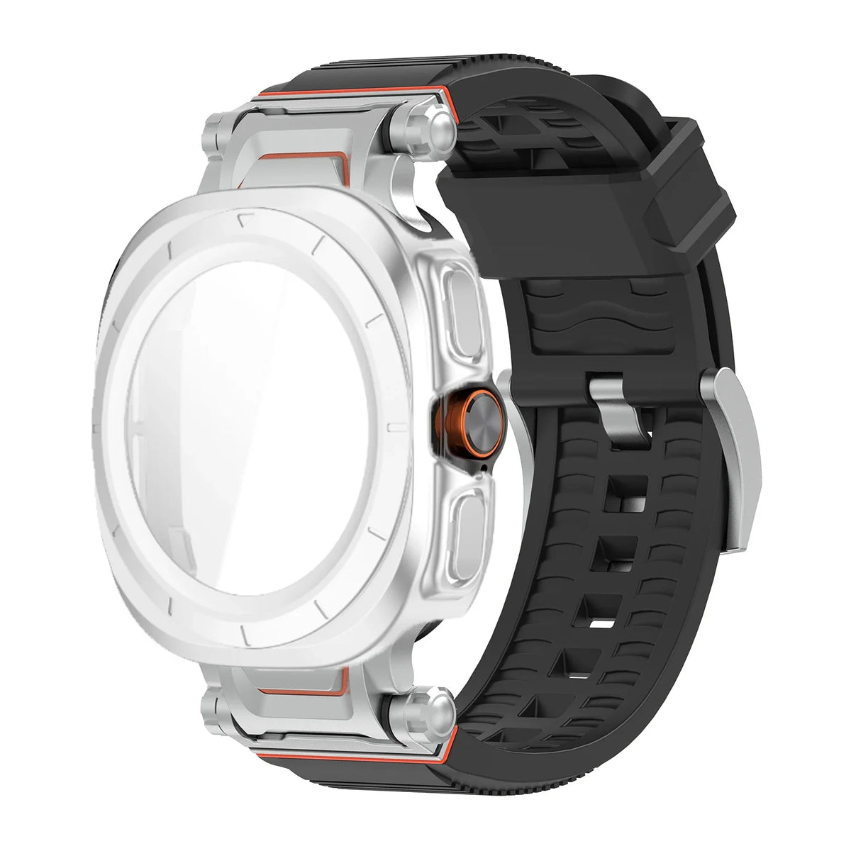 Samsung Galaxy Ultra/Ultra2 Silicone Sport Watch Band - Acrylic Case
