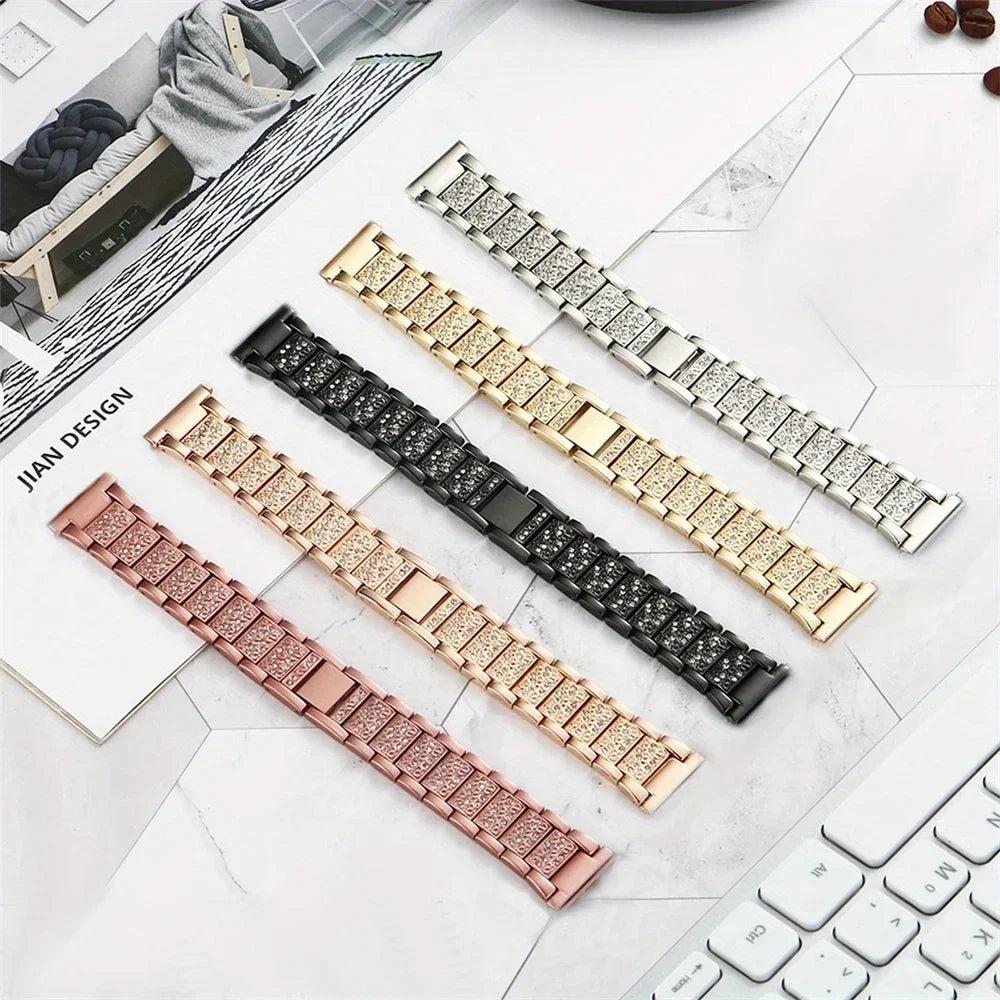 TicWatch Pro 3, E3 & GTH Women's Rhinestone Link Bracelet