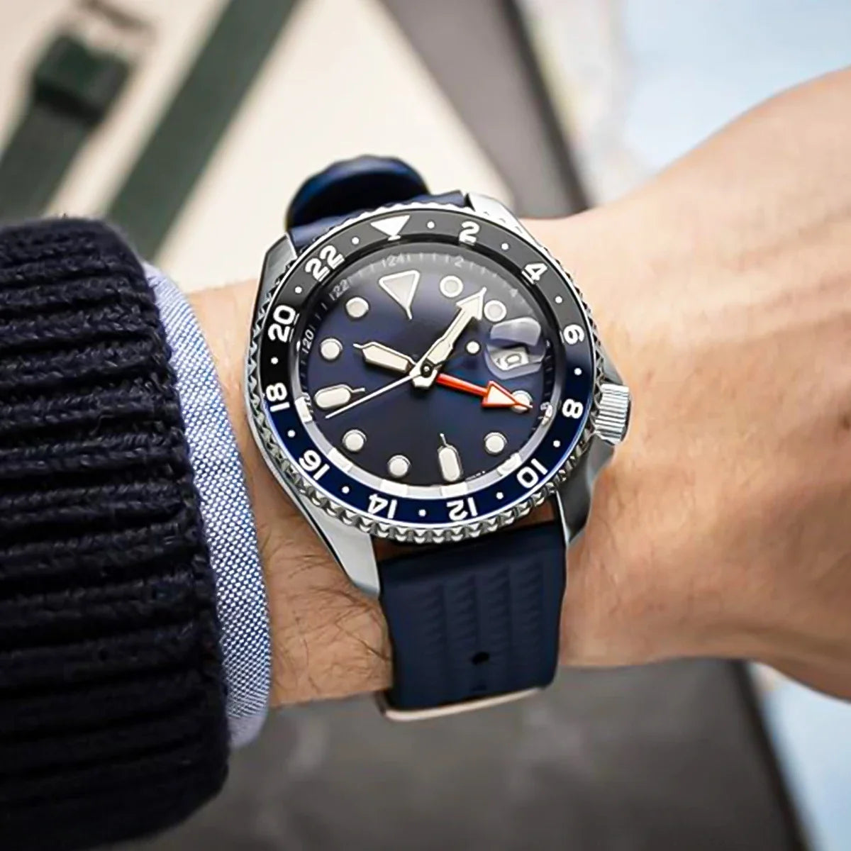 Motorola Moto Watch FKM Rubber Waffle Band