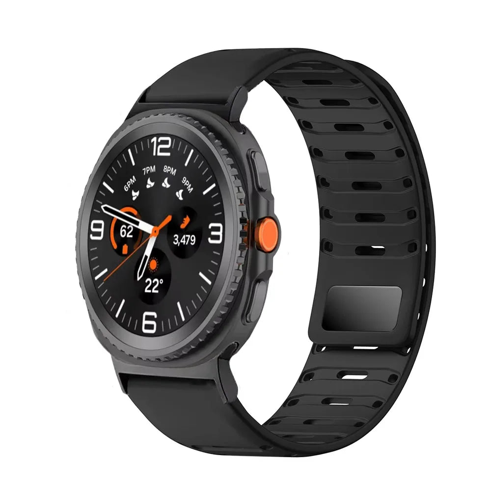 Samsung Galaxy Silicone Watch Band - Magnetic Watch8/Watch8 Classic/Watch9/Ultra/Ultra2