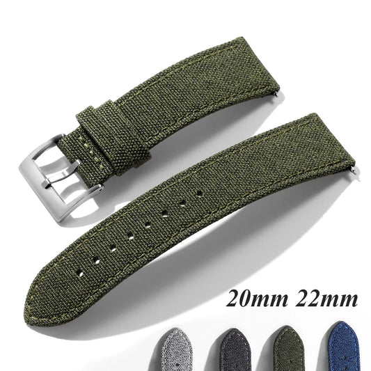 OnePlus Watch Band Nylon Quick Release Strap Waterproof Fabric Wristband Men Women