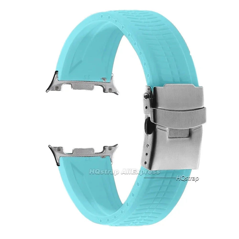 Samsung Galaxy Silicone Sport Watch Band - Watch8/Watch8 Classic/Watch9 Waterproof Buckle