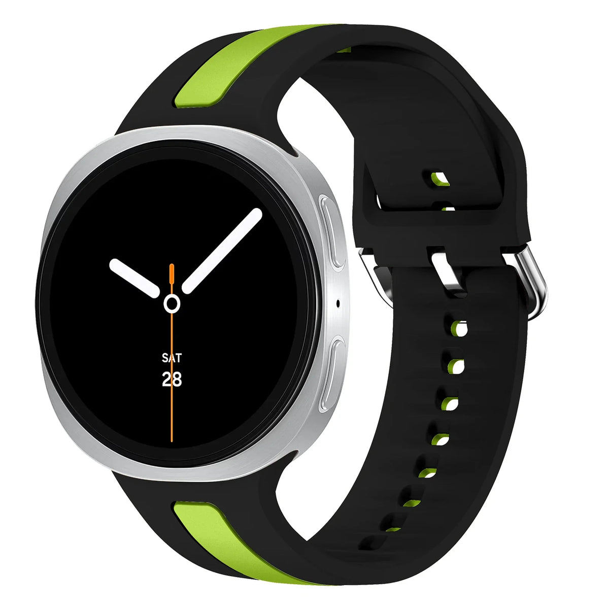 Samsung Galaxy Silicone Two-Tone Sport Watch Band - Watch8/Watch8 Classic/Watch9