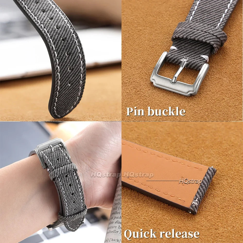 Huawei Watch & Watch GT Denim Band with Leather Lining