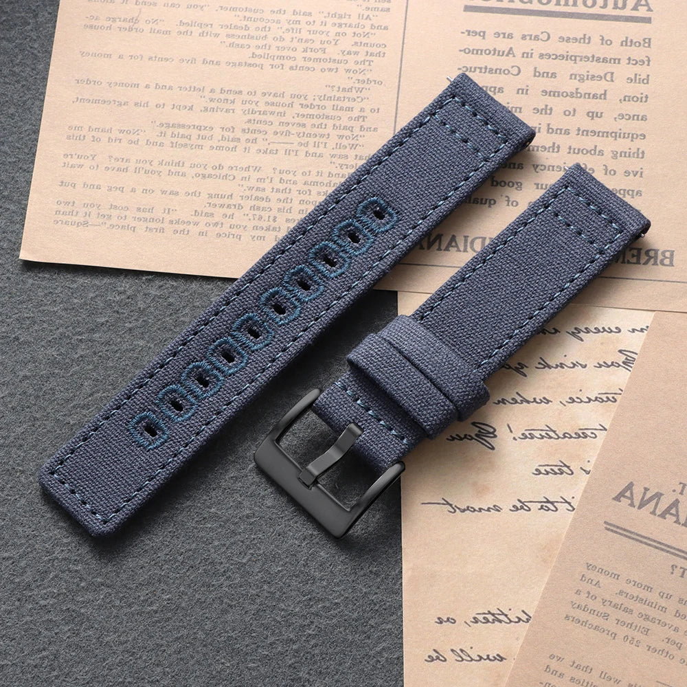 Motorola Moto Watch Stitched Canvas Nylon Band