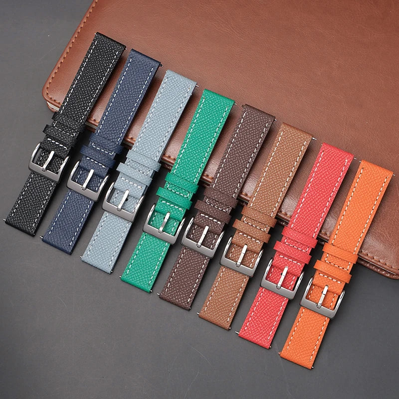 Samsung Galaxy Watch 7, 6, 5, 4 & FE Epsom Calfskin Leather Band