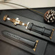 gold button black