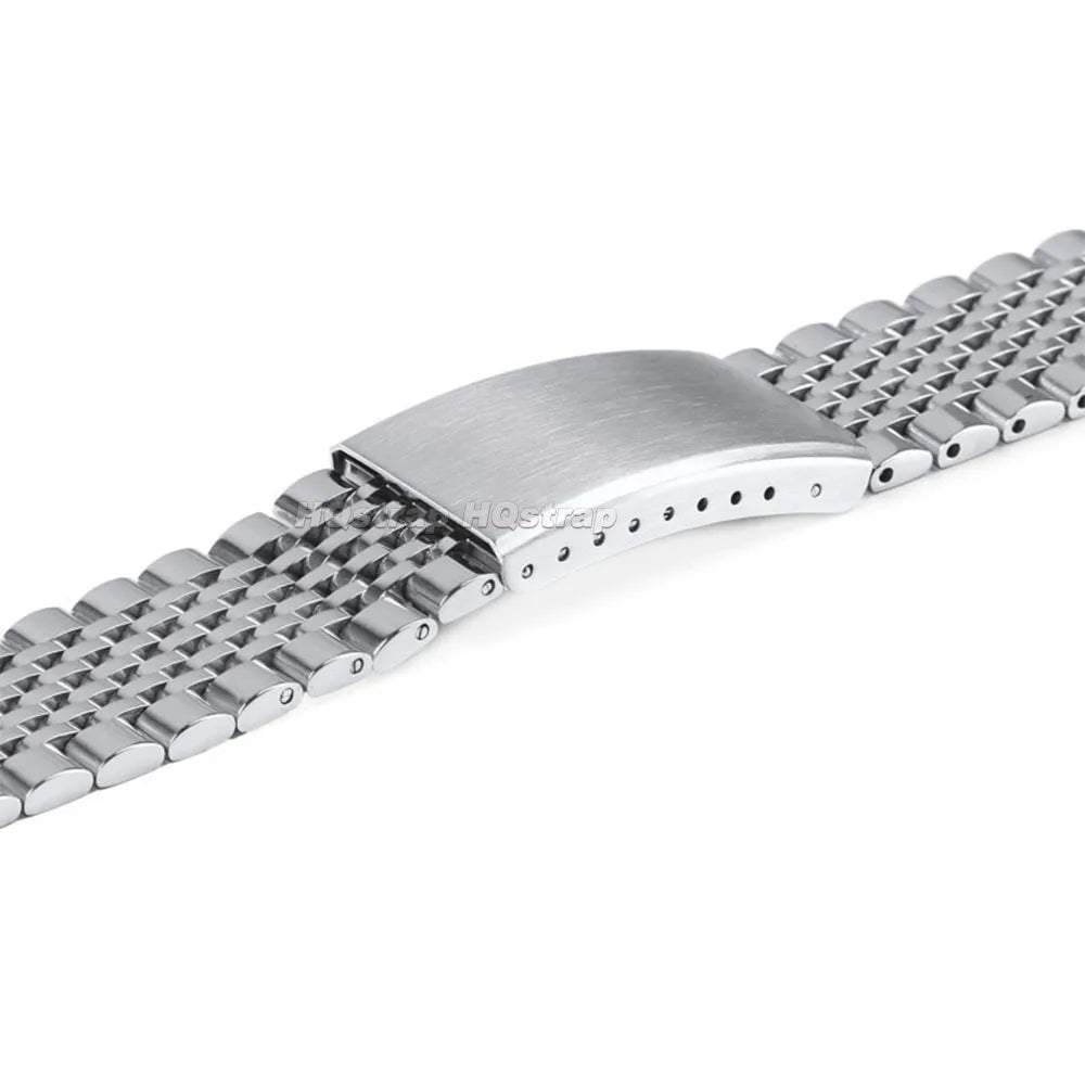 Samsung Galaxy Watch 7, 6, 5, 4 & FE Beads of Rice Steel Bracelet