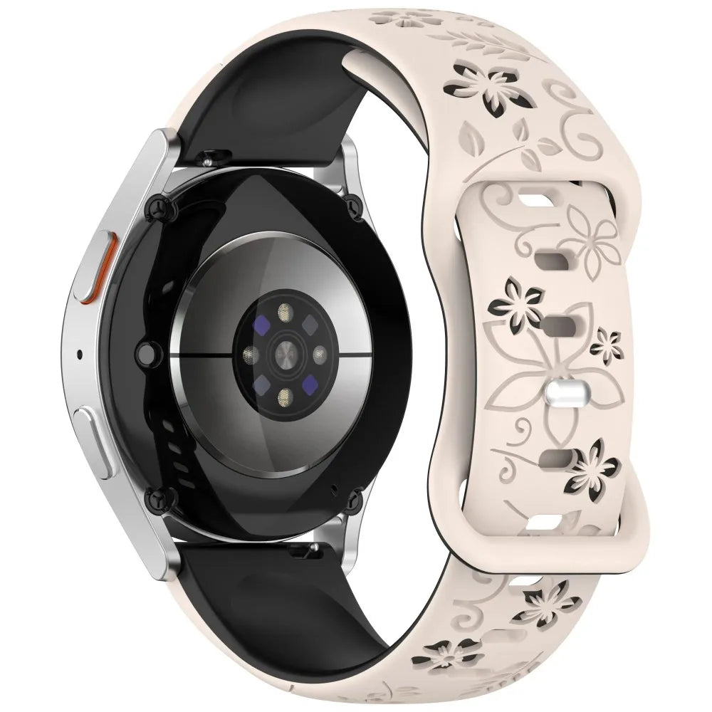 OnePlus Watch Floral Engraved Silicone Band