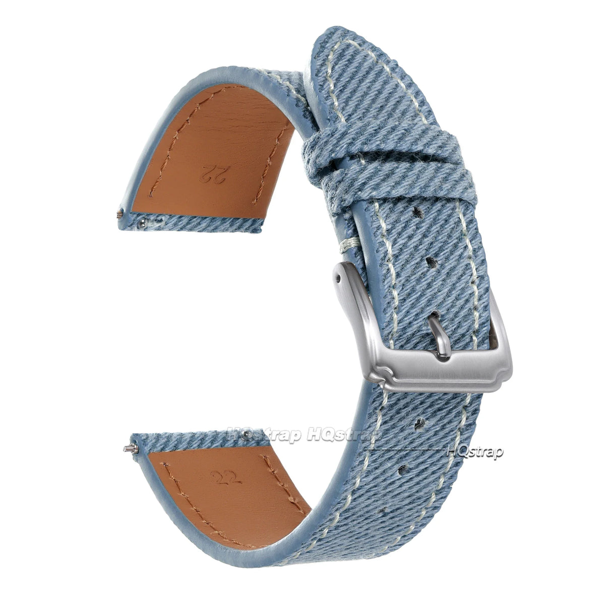 Samsung Galaxy Watch 7, 6, 5, 4 & FE Denim Band with Leather Lining