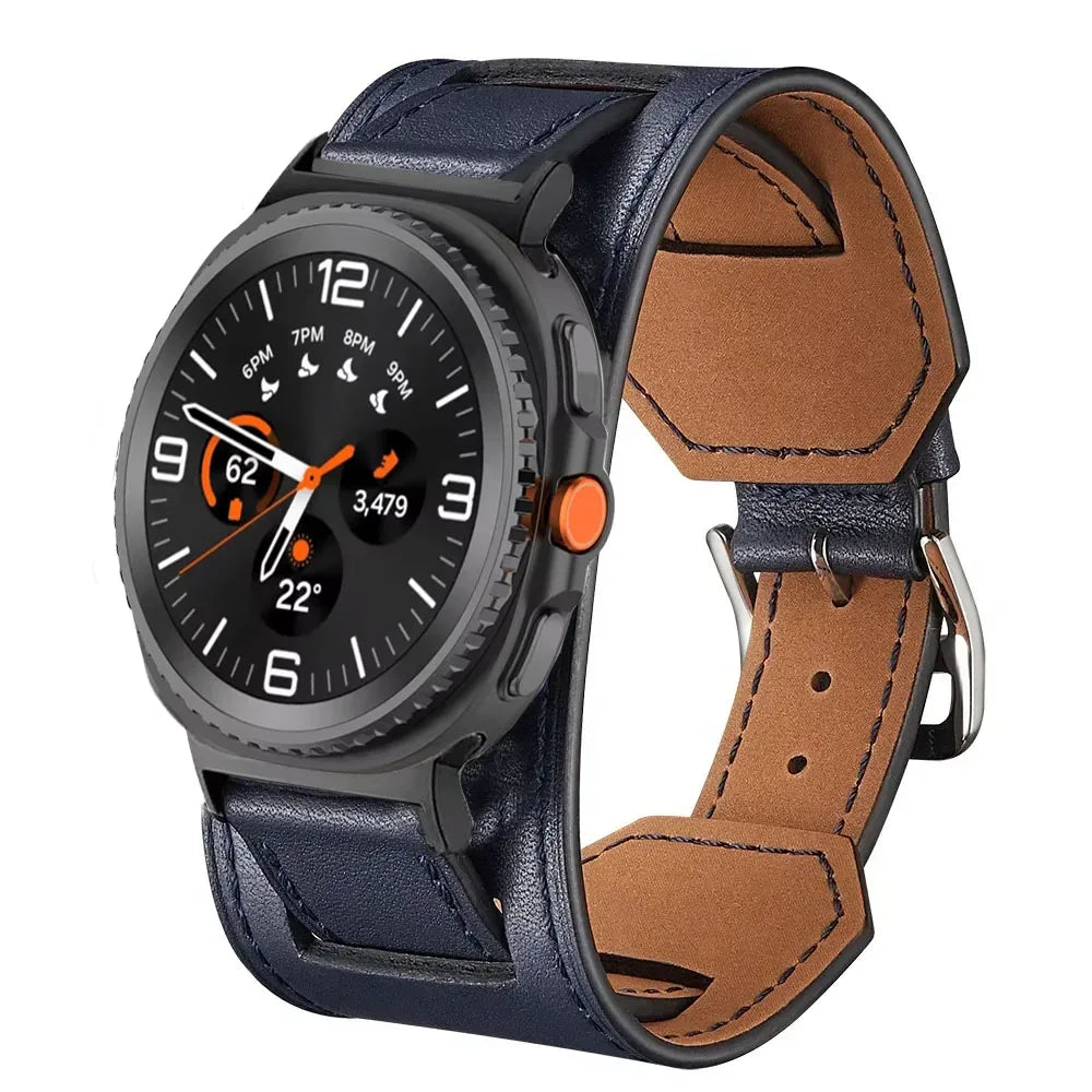 Samsung Galaxy Leather Watch Band - Watch8/Watch8 Classic/Watch9/Ultra/Ultra2