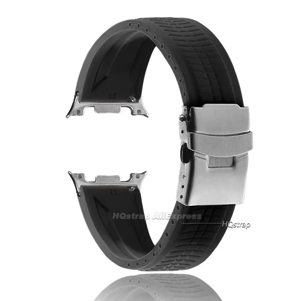 Samsung Galaxy Silicone Sport Watch Band - Watch8/Watch8 Classic/Watch9 Waterproof Buckle
